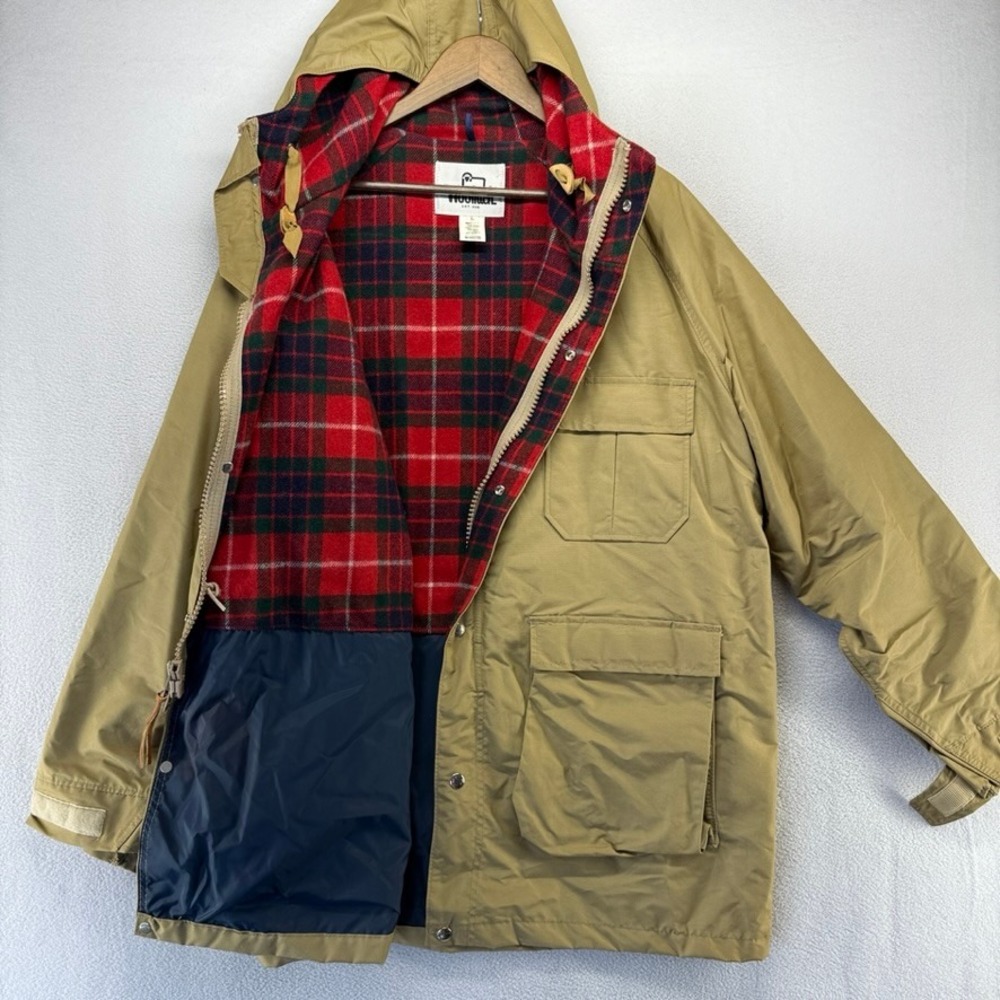 Vintage Woolrich jacket Mens Large Mountain Parka Wool Lined Hooded Deadstock